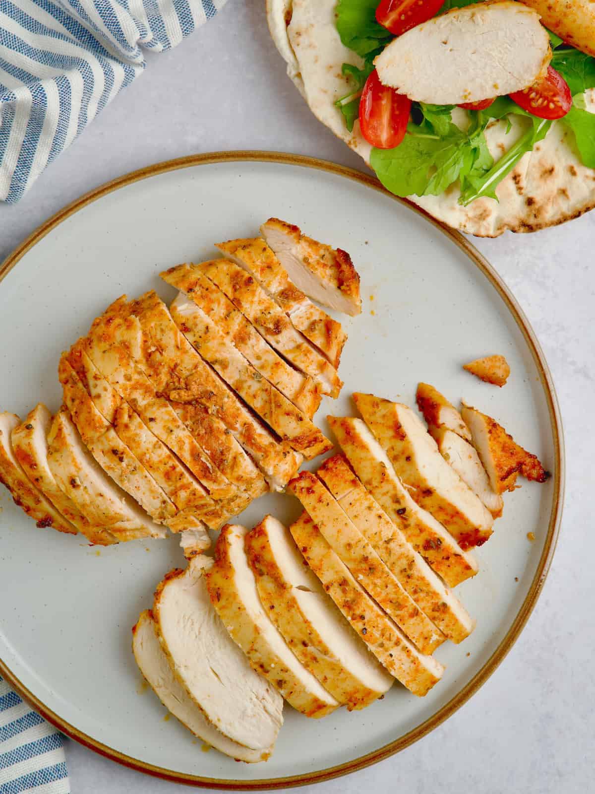 Baked Chicken Breasts Rubbed With Spices.