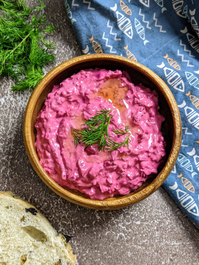 Beetroot & Yogurt Dip.