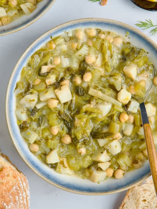 Lemony Chickpea & Celery Stew.