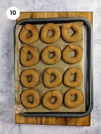 Moustokouloura when they come out of the oven