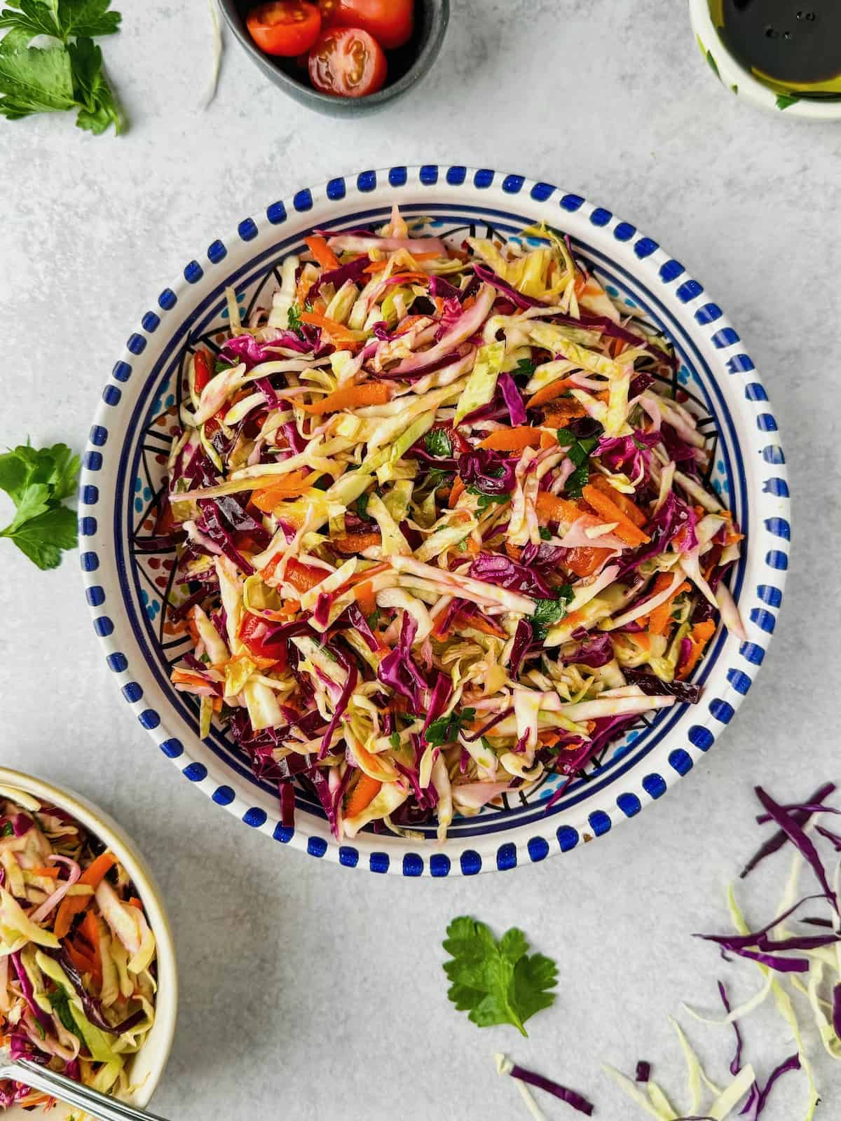 Greek Cabbage Salad - Lahanosalata.