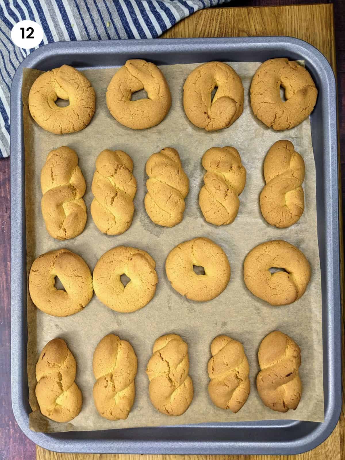 Orange cookies right out of the oven.