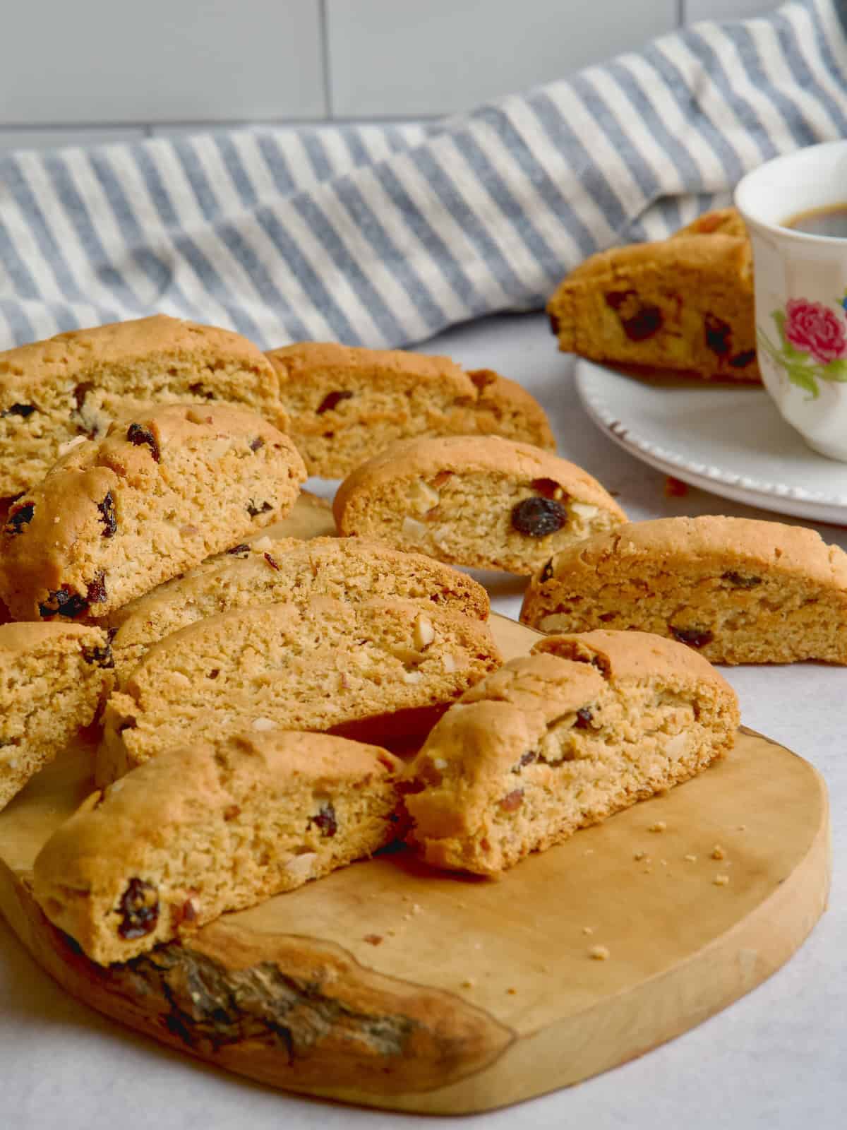 Paximadia - Greek Biscotti With Nuts & Raisins.