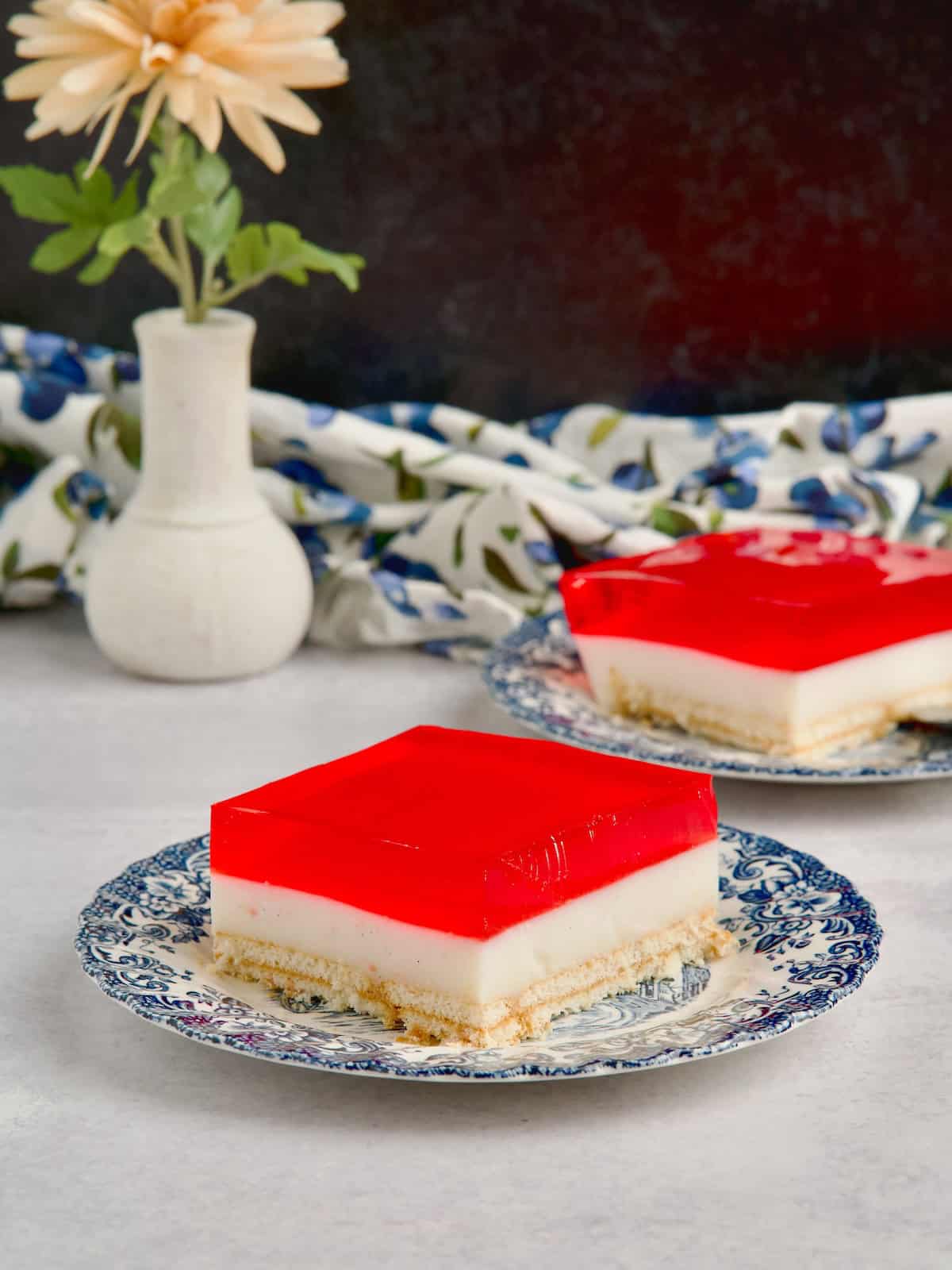 Jelly & Custard Slice Dessert (Greek style).
