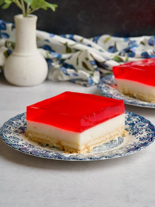 Jelly & Custard Slice Dessert (Greek style).