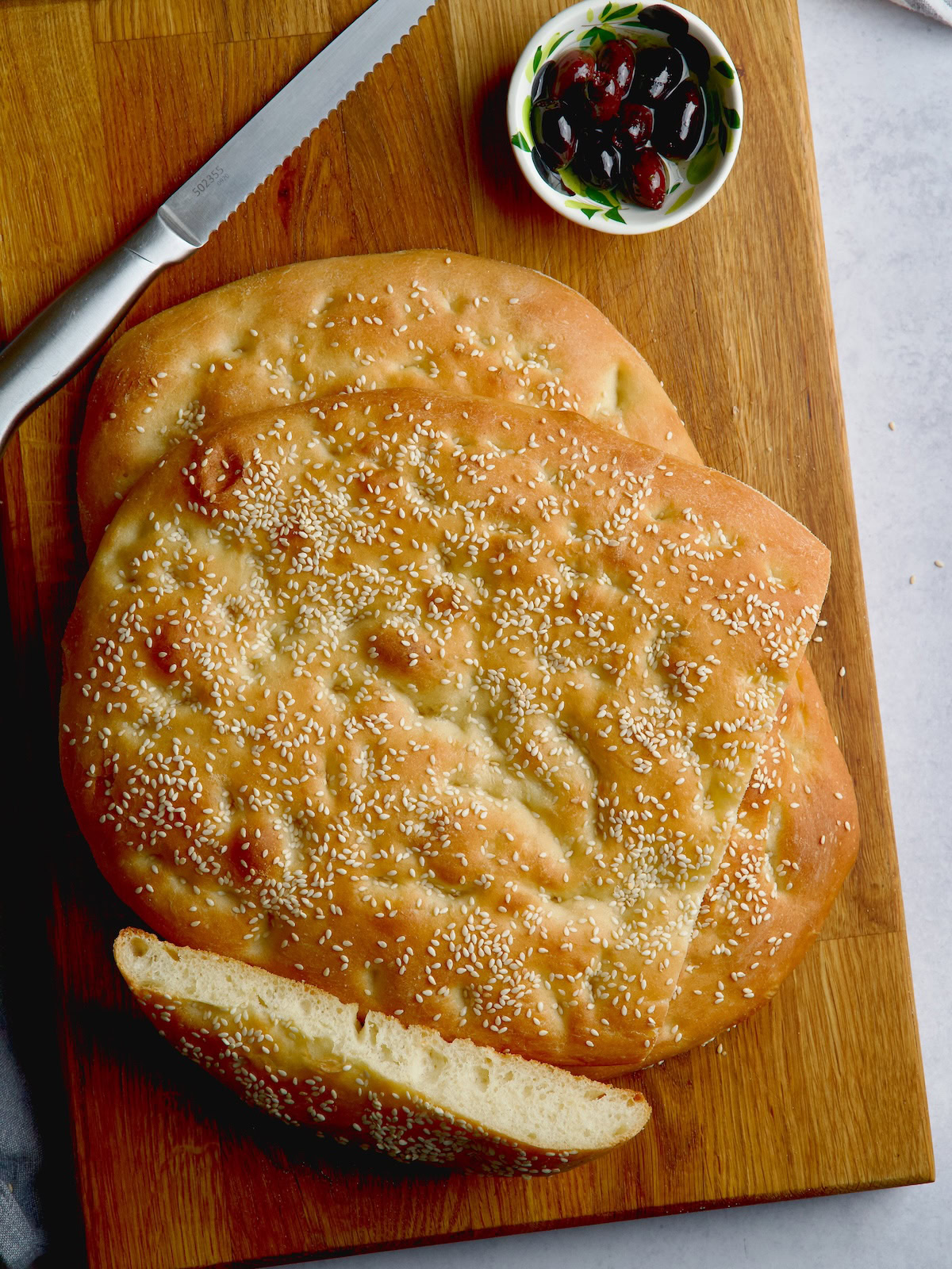 Lagana - Greek Traditional Flatbread.