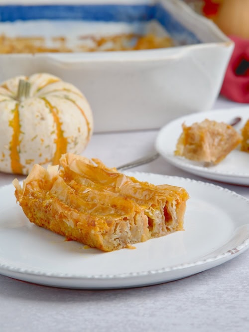 Pumpkin Pie Crinkle Phyllo Cake.