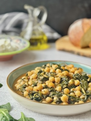 Spinach And Chickpea Stew.