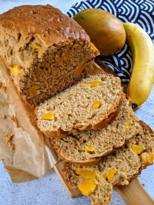 Sugar Free Mango & Banana Bread Loaf