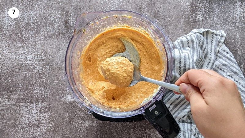 All ingredients blended together All ingredients blended together.